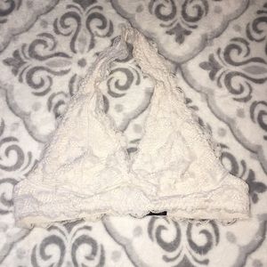 White lace bralette